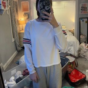 Striped sleeve long sleeve